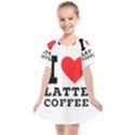 I love latte coffee Kids  Smock Dress View1