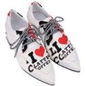 I love latte coffee Pointed Oxford Shoes View3