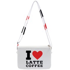 I Love Latte Coffee Double Gusset Crossbody Bag by ilovewhateva