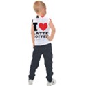 I love latte coffee Kids  Sport Tank Top View2