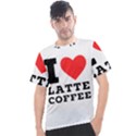 I love latte coffee Men s Sport Top View1