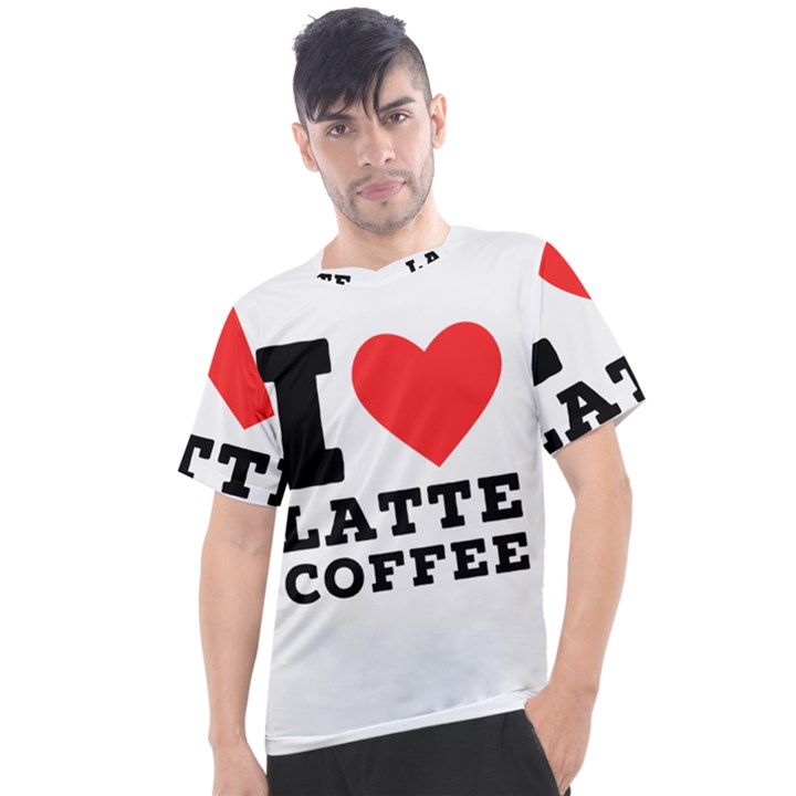 I love latte coffee Men s Sport Top