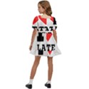 I love latte coffee Kids  Short Sleeve Dolly Dress View4