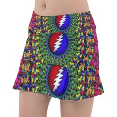 Grateful Dead Pattern Classic Tennis Skirt by Wav3s