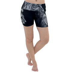 Angry Male Lion Roar Lightweight Velour Yoga Shorts by Wav3s