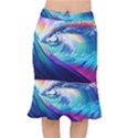 Wave Ocean Sea Tsunami Nautical Nature Water Short Mermaid Skirt View1