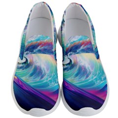 Wave Ocean Sea Tsunami Nautical Nature Water Men s Lightweight Slip Ons by Wav3s