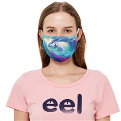 Wave Ocean Sea Tsunami Nautical Nature Water Cloth Face Mask (adult) by Wav3s