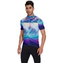 Wave Ocean Sea Tsunami Nautical Nature Water Men s Short Sleeve Cycling Jersey View2