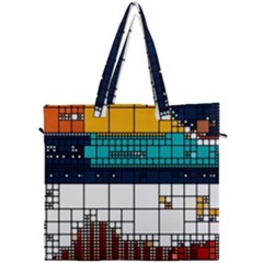 Abstract Statistic Rectangle Classification Canvas Travel Bag by Wav3s