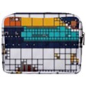 Abstract Statistic Rectangle Classification Make Up Pouch (Large) View2