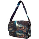 Peacock Bird Feathers plumage Colorful Texture Abstract Courier Bag View2