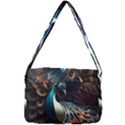 Peacock Bird Feathers plumage Colorful Texture Abstract Courier Bag View3