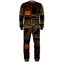 Processor Cpu Board Circuit Onepiece Jumpsuit (men) by Wav3s