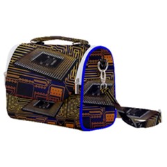 Processor Cpu Board Circuit Satchel Shoulder Bag by Wav3s