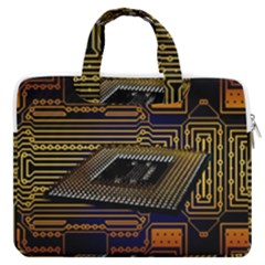 Processor Cpu Board Circuit Macbook Pro 13  Double Pocket Laptop Bag by Wav3s