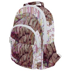 Brain Think Neurons Circuit Rounded Multi Pocket Backpack by Wav3s