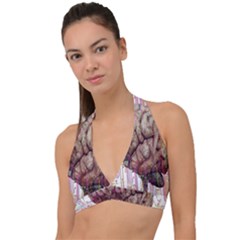 Brain Think Neurons Circuit Halter Plunge Bikini Top by Wav3s