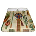 Egyptian Paper Papyrus Hieroglyphs Fitted Sheet (California King Size) View1