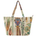 Egyptian Paper Papyrus Hieroglyphs Full Print Shoulder Bag View1