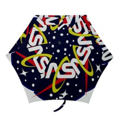 Nasa Insignia Mini Folding Umbrellas by Wav3s