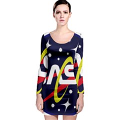 Nasa Insignia Long Sleeve Bodycon Dress by Wav3s