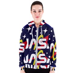 Nasa Insignia Women s Zipper Hoodie by Wav3s