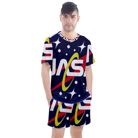 Nasa Insignia Men s Mesh Tee And Shorts Set by Wav3s