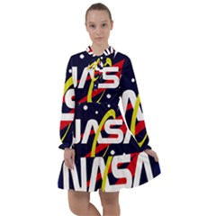 Nasa Insignia All Frills Chiffon Dress by Wav3s