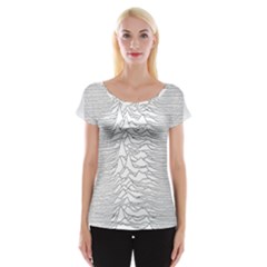 Joy Division Unknown Pleasures Cap Sleeve Top by Wav3s