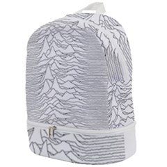 Joy Division Unknown Pleasures Zip Bottom Backpack by Wav3s