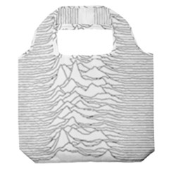 Joy Division Unknown Pleasures Premium Foldable Grocery Recycle Bag by Wav3s