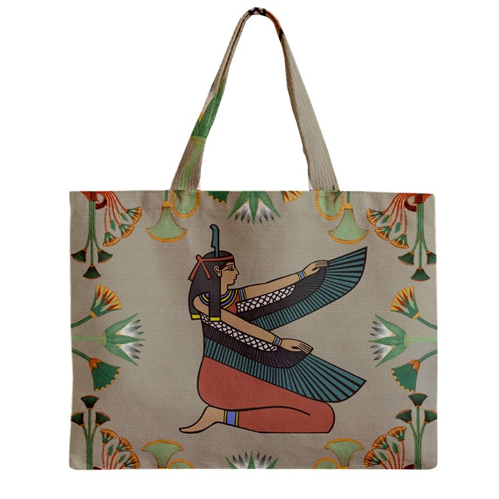 Egyptian woman wing Zipper Mini Tote Bag