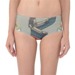 Egyptian Woman Wing Mid-waist Bikini Bottoms by Wav3s