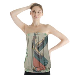 Egyptian Woman Wing Strapless Top by Wav3s