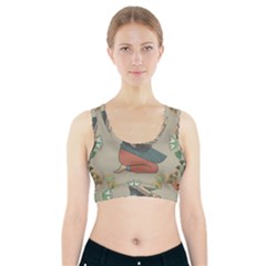 Egyptian Woman Wing Sports Bra With Pocket by Wav3s