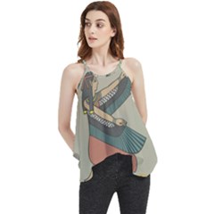 Egyptian Woman Wing Flowy Camisole Tank Top by Wav3s