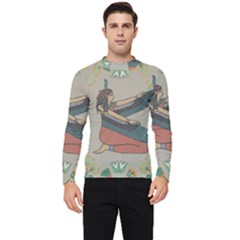 Egyptian Woman Wing Men s Long Sleeve Rash Guard by Wav3s