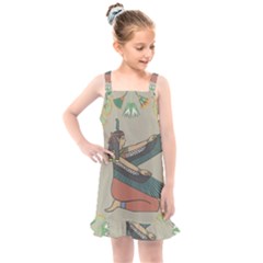 Egyptian Woman Wing Kids  Overall Dress by Wav3s