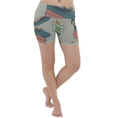 Egyptian Woman Wing Lightweight Velour Yoga Shorts by Wav3s