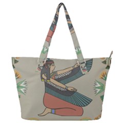 Egyptian Woman Wing Full Print Shoulder Bag by Wav3s