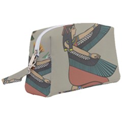 Egyptian Woman Wing Wristlet Pouch Bag (large) by Wav3s