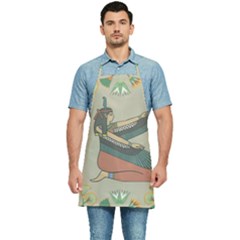 Egyptian Woman Wing Kitchen Apron by Wav3s