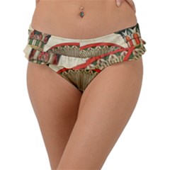 Egyptian Architecture Column Frill Bikini Bottoms by Wav3s