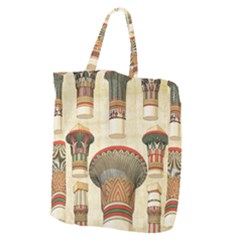 Egyptian Architecture Column Giant Grocery Tote by Wav3s