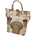 Egyptian architecture column Buckle Top Tote Bag View2