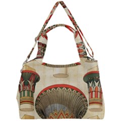 Egyptian Architecture Column Double Compartment Shoulder Bag