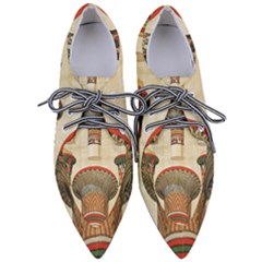 Egyptian Architecture Column Pointed Oxford Shoes by Wav3s