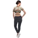 Egyptian architecture column Short Sleeve Cropped Jacket View2