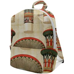 Egyptian Architecture Column Zip Up Backpack by Wav3s